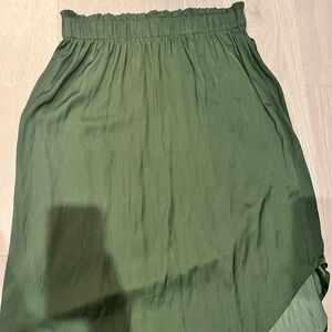 Silk Green Skirt